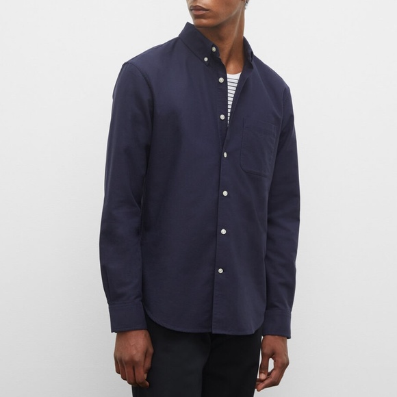 Long Sleeve Oxford Shirt - New With Tags - NEVER WORN - Navy
